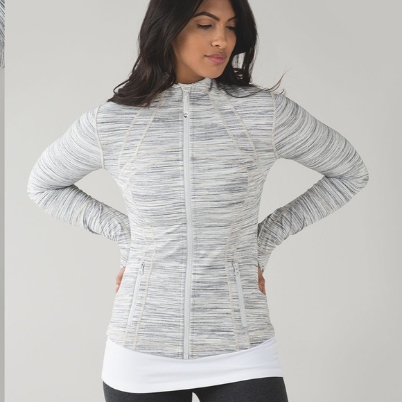 Lululemon Define Jacket Space Dye Camo White Silver Spoon 12 - Picture 1 of 10